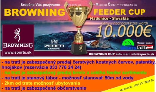 SPORTS European Feeder Browning Cup Slovakia