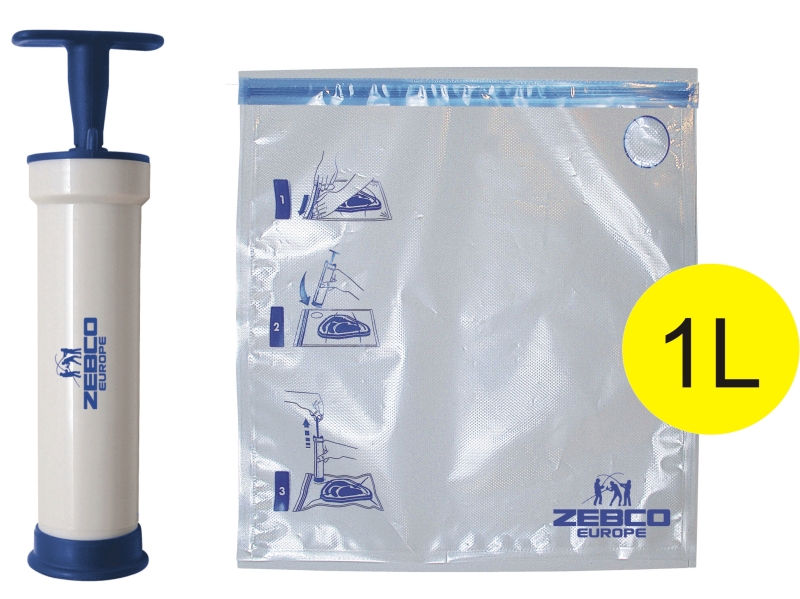 Vákuová Pumpa na sáčiky +1L sáčik Zebco VACUUM