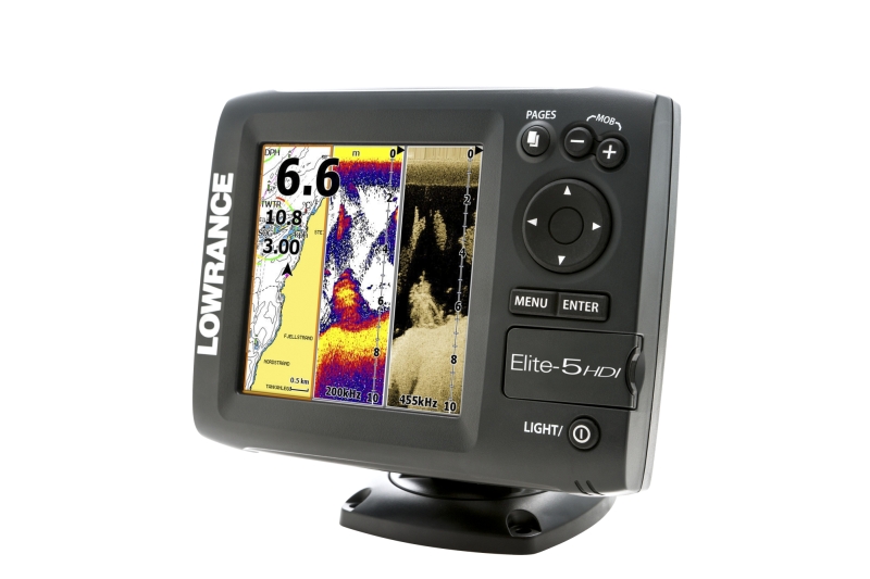 Lowrance Elite 5HDI snímanie 120°/60°/55°/30°