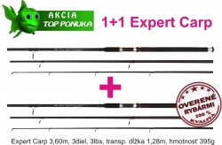 akcia 1+1 44 1082361 x2 cool carp 3,6m/3diel/3lbs