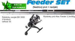 Akcia feeder 3,3m/80g + feeder baitrunerov navijak