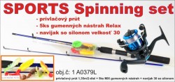 SPORTS Spinning set 1 + 6 prt a nstrahy + navijak 30