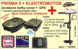 Zavacia loka  PRISMA 5 s GPS +  elektromotor