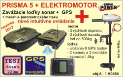 Zavážacia loďka  PRISMA 5 s GPS +  elektromotor