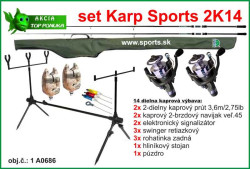 SPORTS 234K14 - Kaprrsky 14 dielny set - 3,6m/2,75lbs