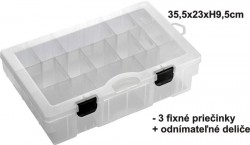 Krabika - BOX 35,5x23x9,5cm, 3pevn + variab. priehrad