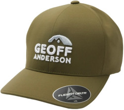 iltovka Geoff Anderson Flexfit Delta zelen 3D logo