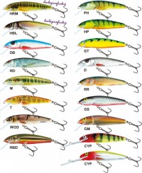 Salmo rybarske voblery Minnow M7SDR RD Salmo rybarske voblery Minnow M7SDR RD