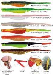 Freddie Shad 12cm, sunset, 5  ks 