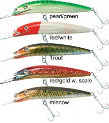 Deep Sweeper wobler, potápavý, 15cm, perl/grün Deep Sweeper wobler, potápavý, 15cm, perl/grün