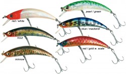 Vobler potápavý, 6,5cm Minnow diver pearl/green Vobler potápavý, 6,5cm Minnow diver pearl/green