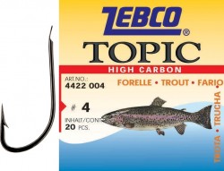 h��ik zebco topic trout # 6 - cena za balenie 20ks