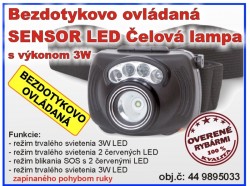 Sensor LED Headlight 3W