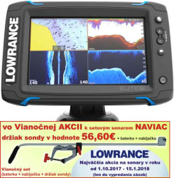 Dotykový sonar LOWRANCE Elite-7 Ti so sondou Chirp/DSI