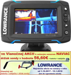 Dotykov sonar LOWRANCE Elite-5 Ti so sondou Chirp/DSI