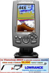 Sonar s GPS - LOWRANCE Hook-4  Chirp so sondou