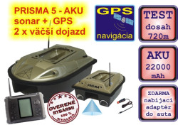 Zavážacia loďka PRISMA 5 AKU sonar +GPS + 22 000mAh aku