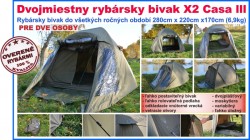 SPORTS, Bivak rybrsky X2 Casa III