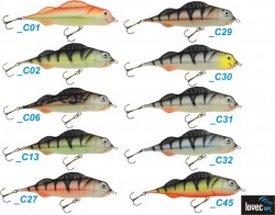 Lovec vobler Power Perch-long 4cm-c:01-pl�vaj�ci