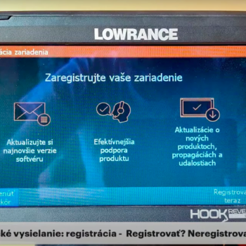 Technick okienko: Registrcia sonarov Lowrance - ako, kde a preo