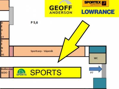 FISHING SHOW 2020 - stánok SPORTS v pavilóne P5,6