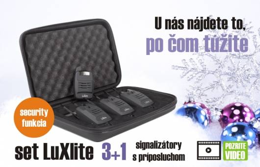 Vianoce na dosah: Signalizátory s príposluchom LuXlite - security funkcia Vianoce na dosah: Signalizátory s príposluchom LuXlite - security funkcia