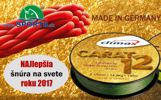 Najlepšia rybárska šnúra na svete - Carat 12!
