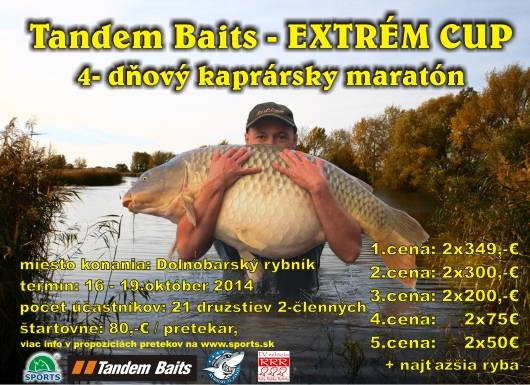 TandemBaits EXTRÉM CAP boilies pretek 16-19.10.2014 TandemBaits EXTRÉM CAP boilies pretek 16-19.10.2014