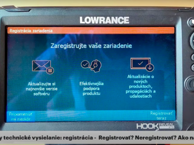 Technické okienko: Registrácia sonarov Lowrance - ako, kde a prečo