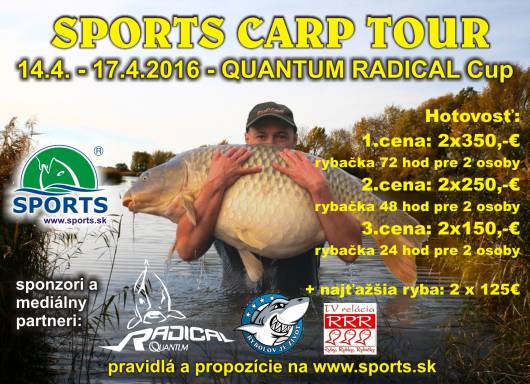 SPORTS CARP TOUR - QUANTUM RADICAL CUP - Dolný Bar 14.-17.4.2016