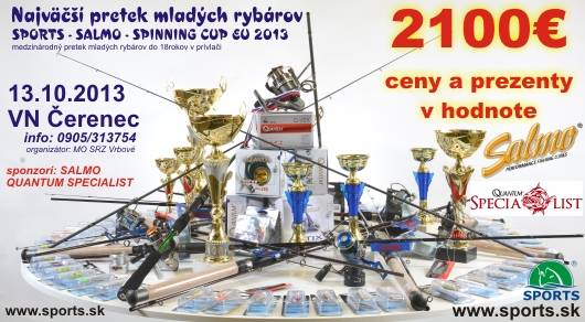 Najväčší pretek mladých rybárov - SPORTS - SALMO SPINING CUP EU 2013 13.10.2013