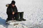 Ľadový kolotoč v Červeníku, rybári sa zabávali