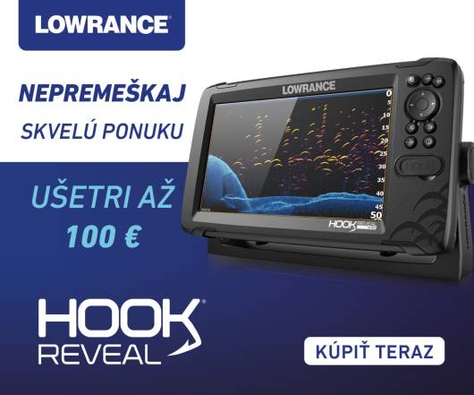 Promo akcia na Lowrance Hook Reveal: uetrite a 100eur od 1.8. do 30.9.2023