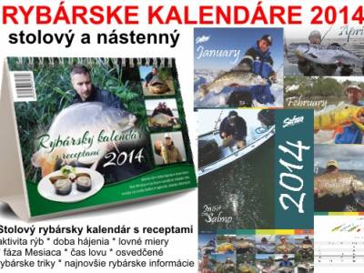 Rybrske kalendre 2014 - najpredvanej rybrsky stolov kalendr a nstenn kalendr