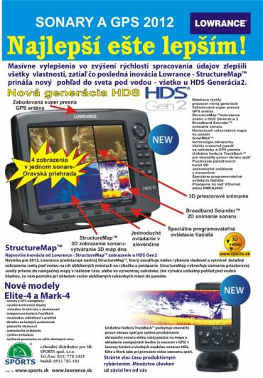 Sonary, echoloty, GPS, radary, navigácia - nový katalóg