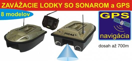 Zavacia, zakrmovacia vyvacia loka so sonarom a GPS Carp Prisma