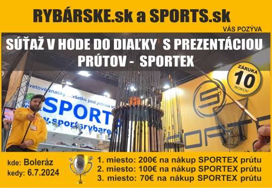 Sportex Boleráz - súťaž v hode do diaľky a prezentácia prútov