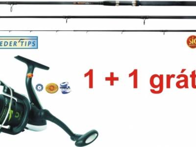 Akciové feeder prúty, feeder prút + 4 ložiskový naviják ZDARMA