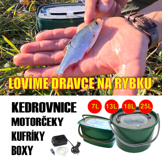 Boxy, kedrovnice a motorčeky na lov dravcov