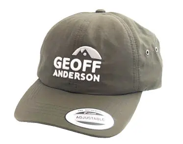Vodoodolná letná rybárske šiltovka Geoff Anderson Water Resistant v zelenej farbe