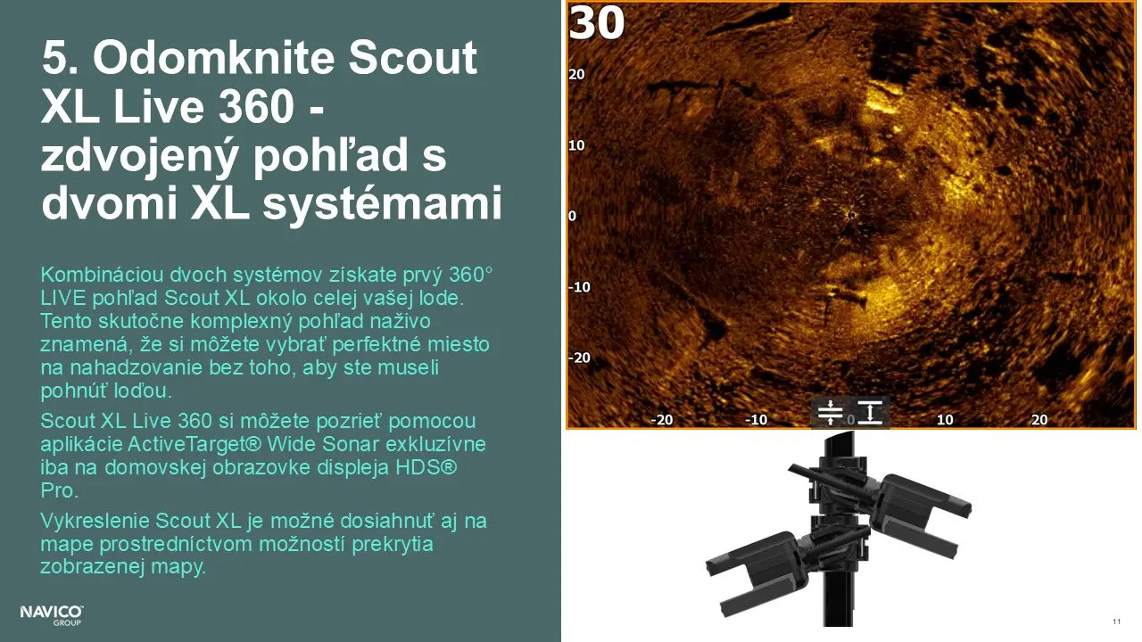 Lowrance ActiveTarget 2 XL Scout XL Live 360 stup�ov� sn�manie
