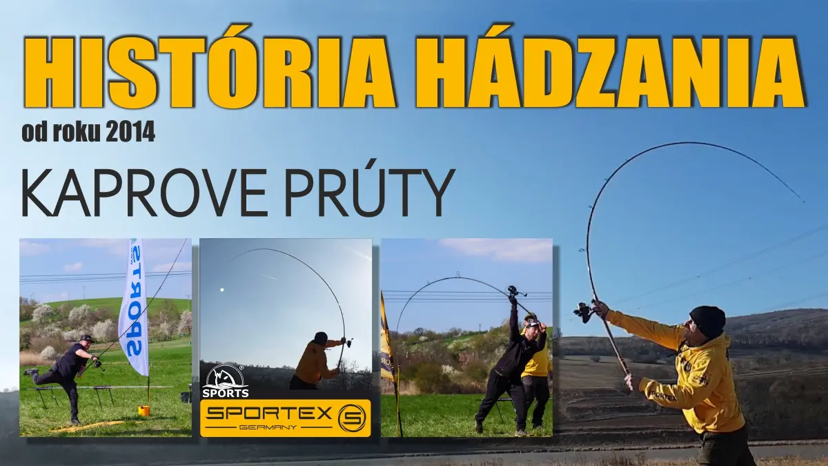 Hist�ria testovania hodov do dia�ky s kaprov�mi pr�tmi SPORTEX od roku 2014