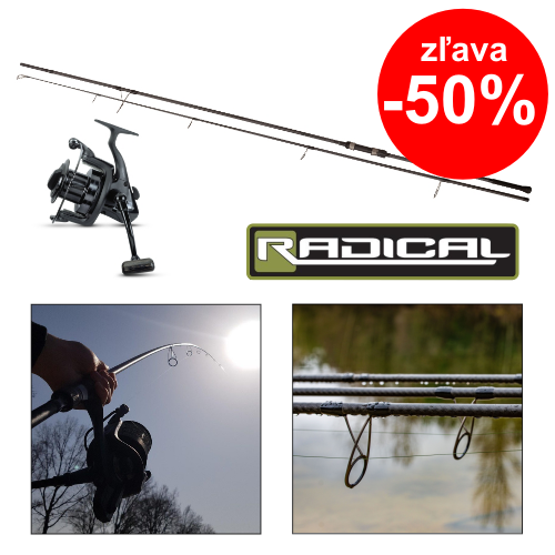 Radical kaprový set navijak 10 000 + prút 3,9m/3,5lbs