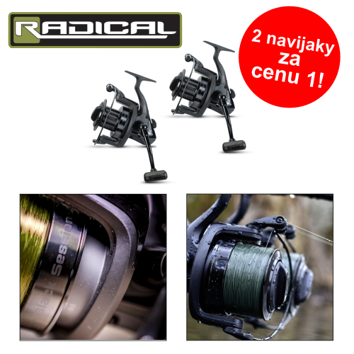 Radical kaprový set 1+1 navijak Black session 10 000