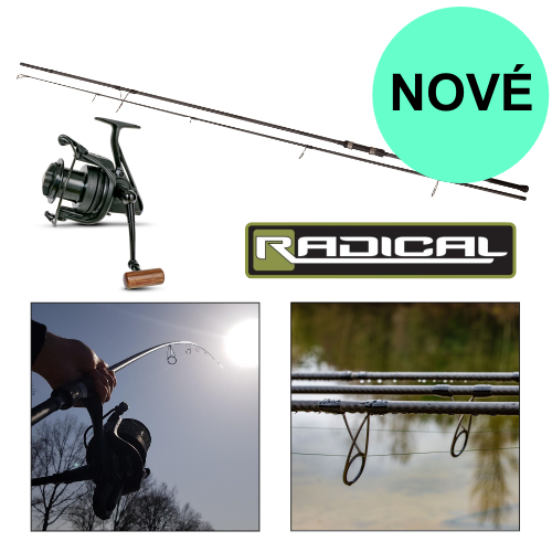 Radical - kaprový set Insist 10000 + prút 3,6m/3,0lbs