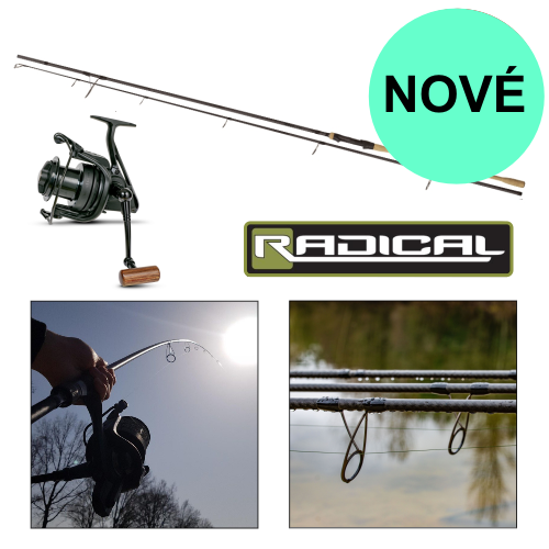 Radical - kaprový set Insist 10000 + prút 3,6m/3,5lbs