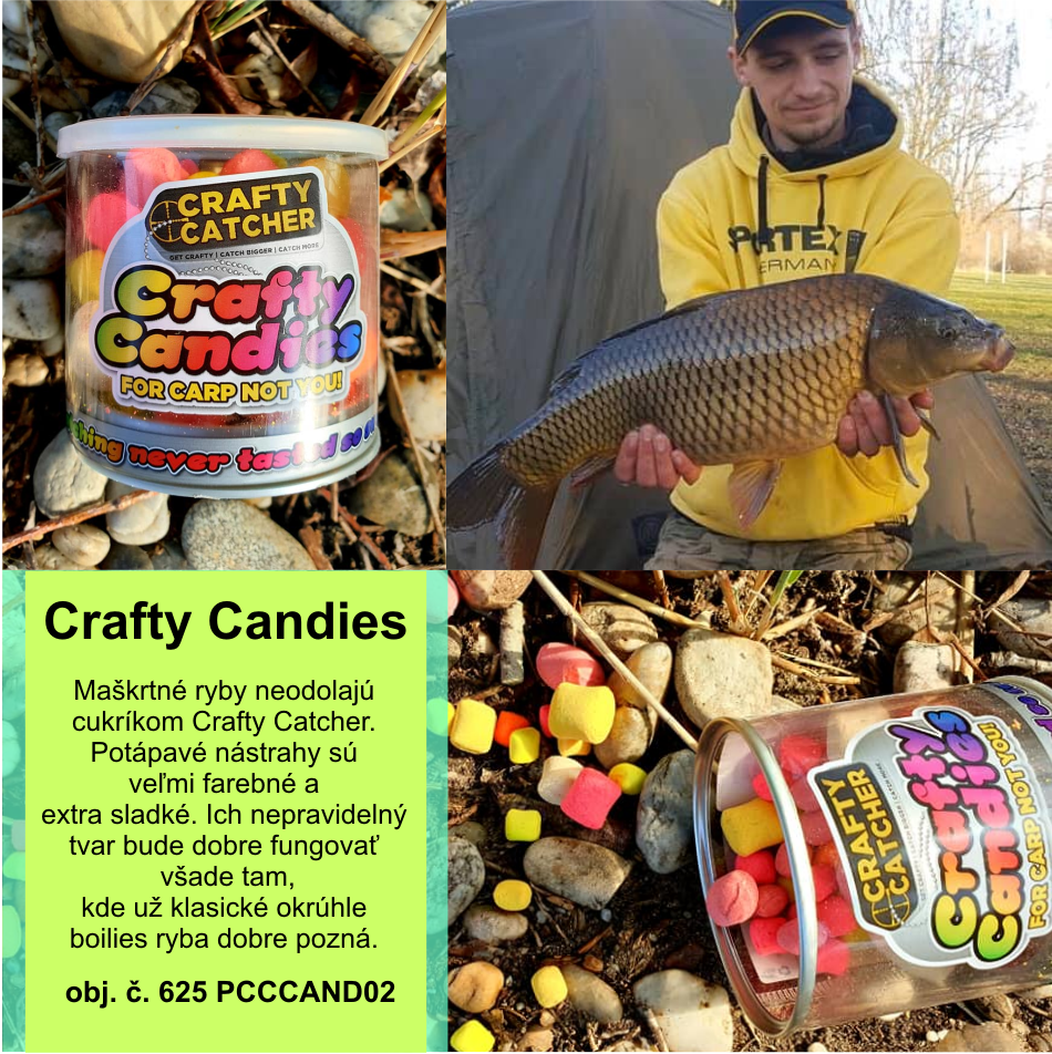 Cukrkov boilies Crafty Catcher Candies potpav 100g