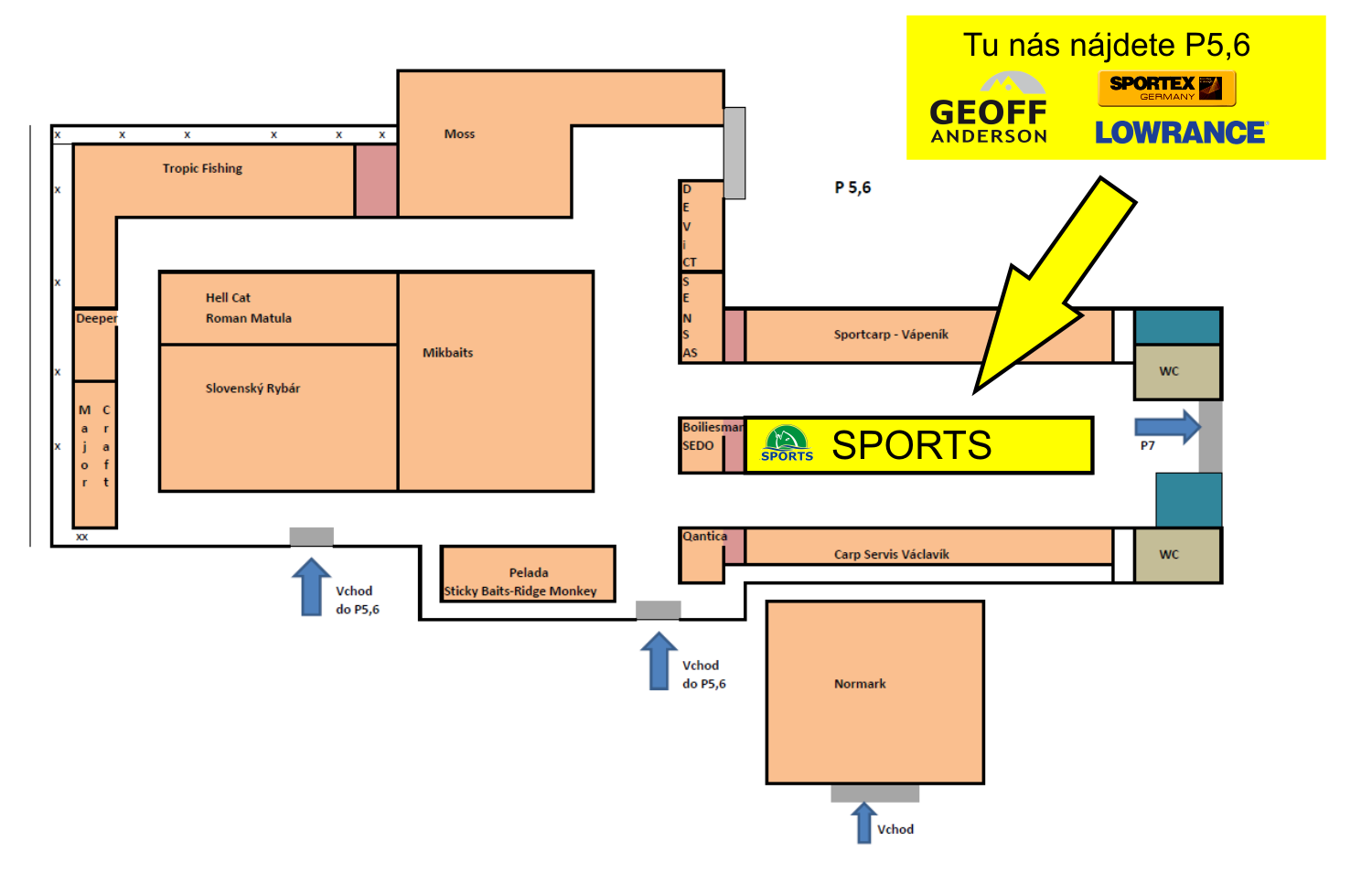 stanok SPORTS na výstave Fishing Show Trenčín 2020