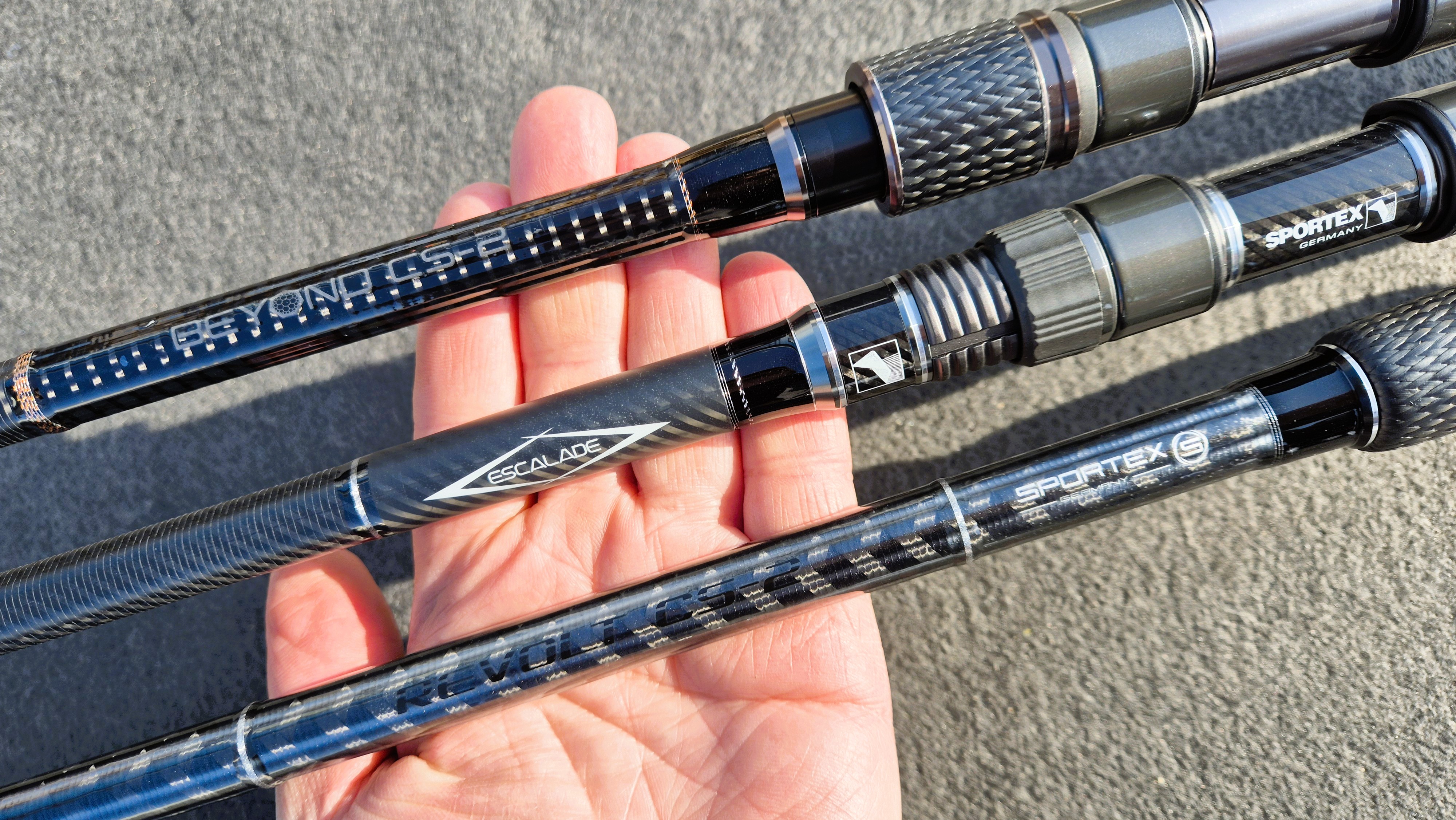 Porovnanie kaprov�ch pr�tov SPORTEX Revolt CS-2, Escalade a Beyond CS-2