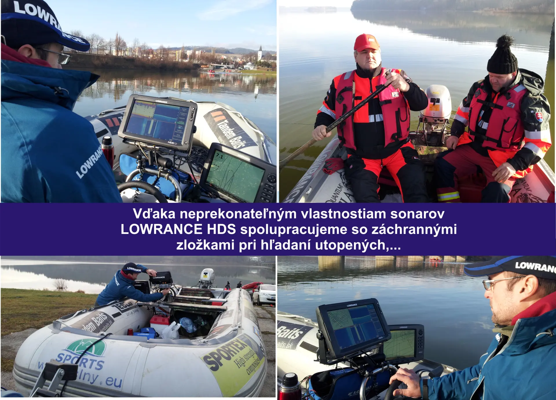 Spolupr�ca so z�chrann�mi zlo�kami pri h�adan� os�b syst�mom Lowrance HDS